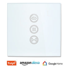 Load image into Gallery viewer, Tuya Smart Life WiFi Curtain Blinds Switch for Electric Roller Shutter motorized Mobile Remote Control Wall Touch Switch Google